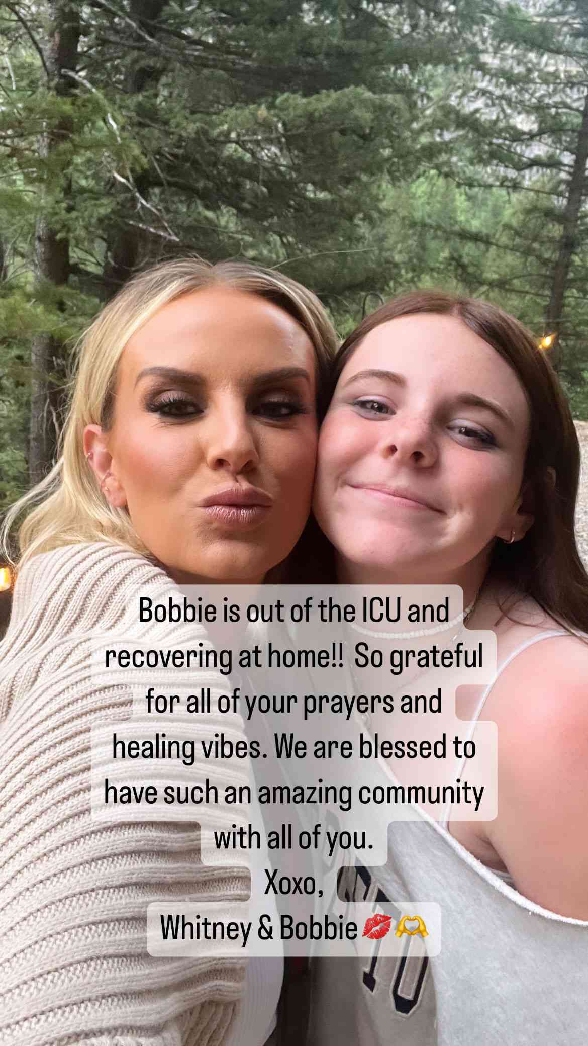 Whitney Rose Reveals Daughter Bobbi Is Out of the ICU Recovering at Home