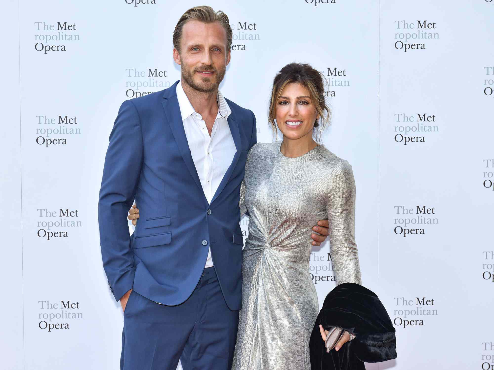 NEW YORK, NY - SEPTEMBER 24: Jesper Vesterstrom and Jennifer Esposito attend The Metropolitan Opera Opening Night Gala: Saint-Saens' "Samson et Dalila" at Lincoln Center on September 24, 2018 in New York City. (Photo by Sean Zanni/Patrick McMullan via Getty Images)