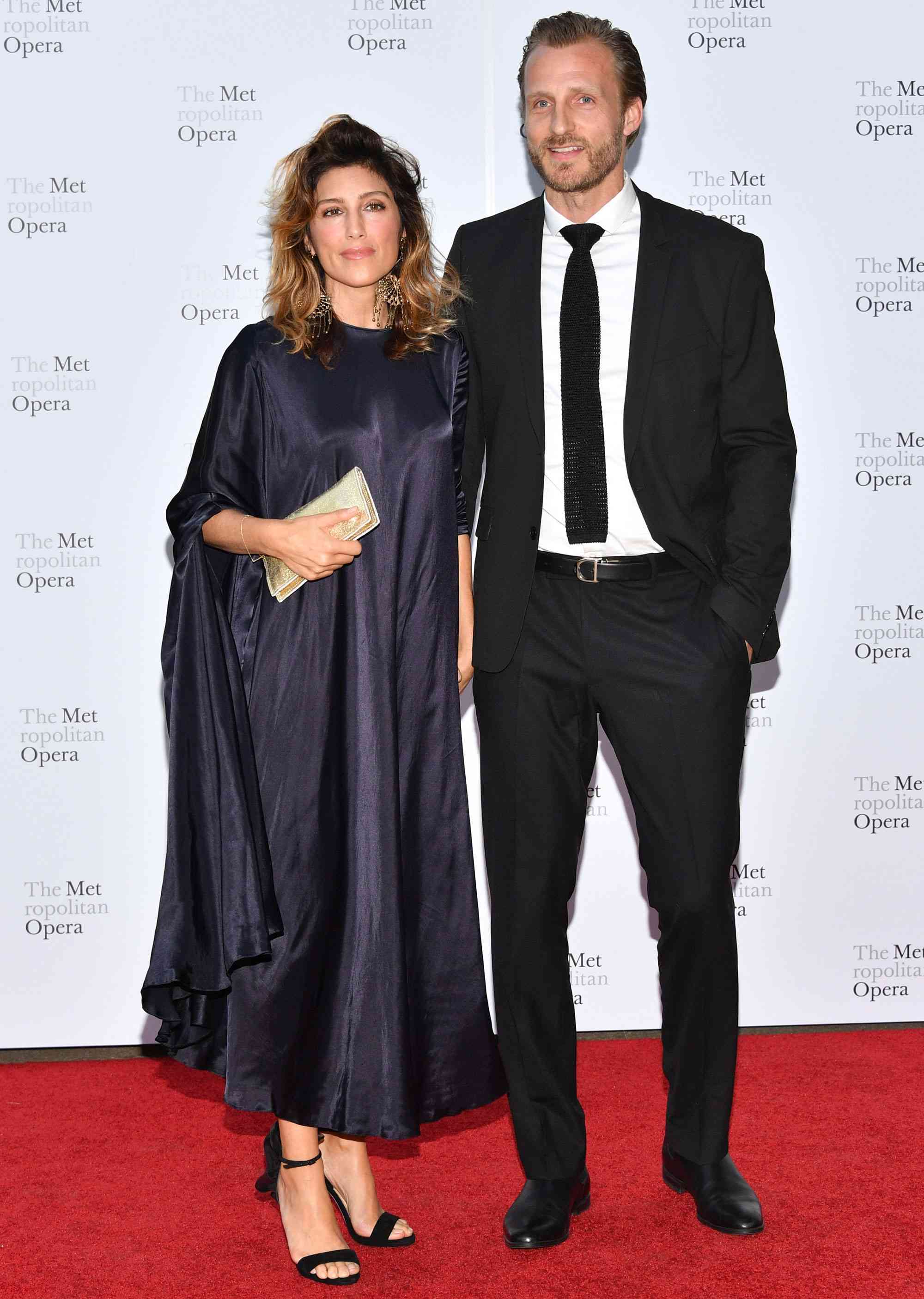 NEW YORK, NY - SEPTEMBER 25: Jennifer Esposito (L) and Jesper Vesterstrom attend the 2017 Metropolitan Opera Opening Night at The Metropolitan Opera House on September 25, 2017 in New York City. (Photo by Dia Dipasupil/Getty Images)