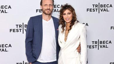 NEW YORK, NEW YORK - JUNE 16: Jesper Vesterstrom and Jennifer Esposito attend the