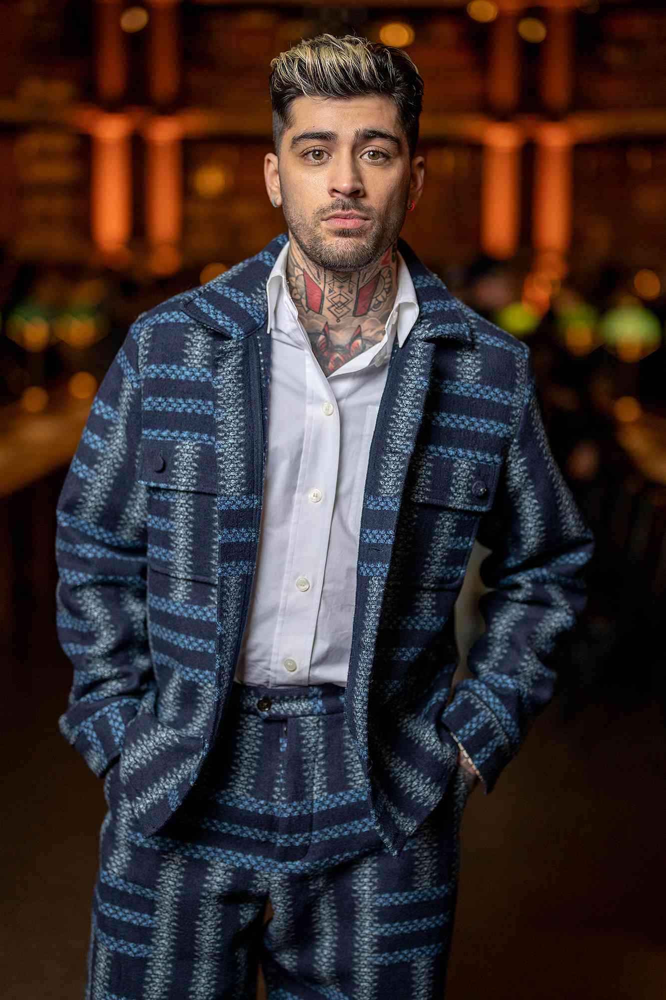 Zayn Malik at Kenzo Men's Fall 2024 as part of Paris Men's Fashion Week held at BibliothÃ¨que Nationale on January 19, 2024 in Paris, France.