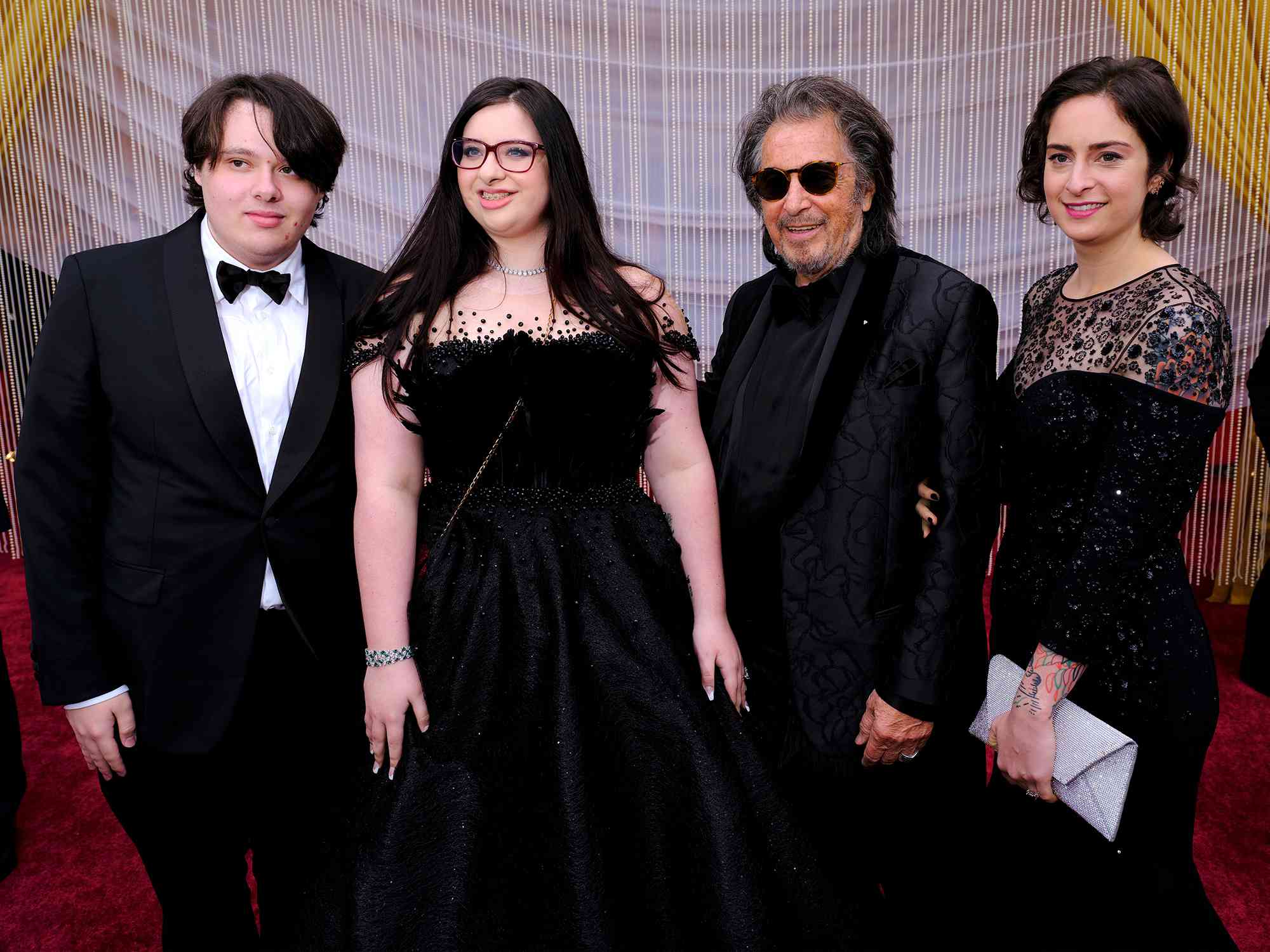 Al Pacino in 2020 with his three oldest children: Anton, Olivia and Julie.