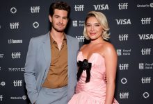 Andrew Garfield and Florence Pugh attend the premiere of