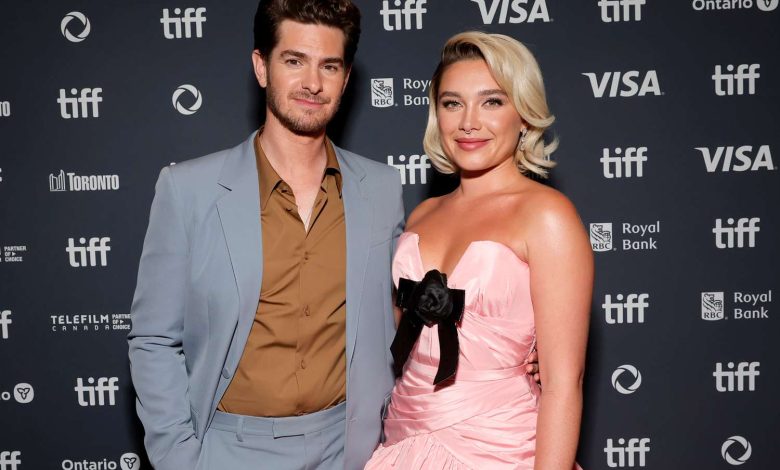 Andrew Garfield and Florence Pugh attend the premiere of