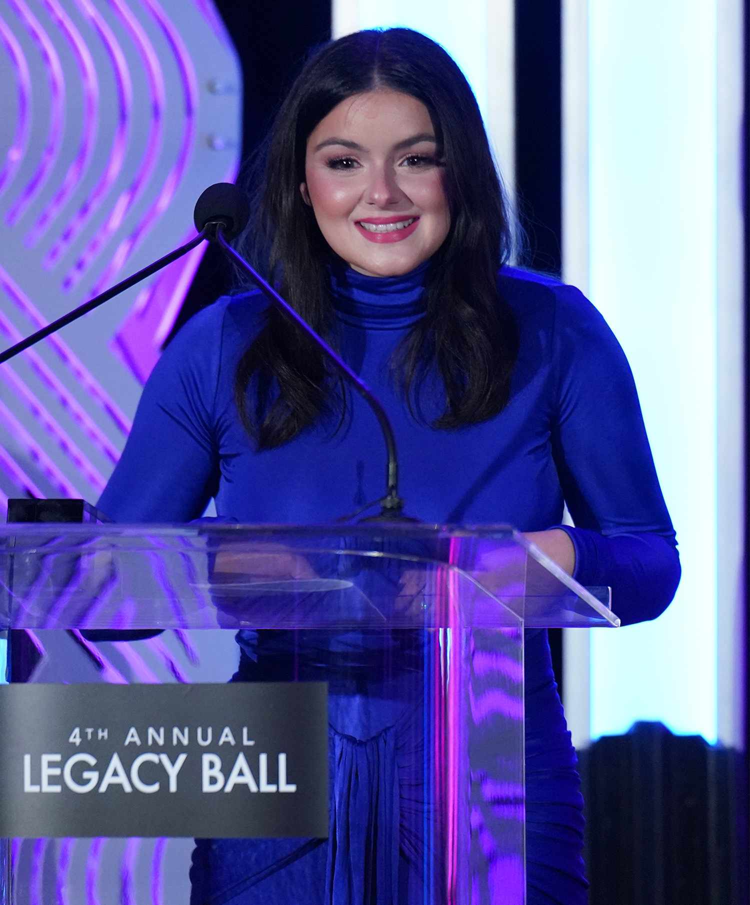 Ariel Winter accepts an award onstage during the 4th Annual Legacy Ball at SLS Hotel, a Luxury Collection Hotel, Beverly Hills