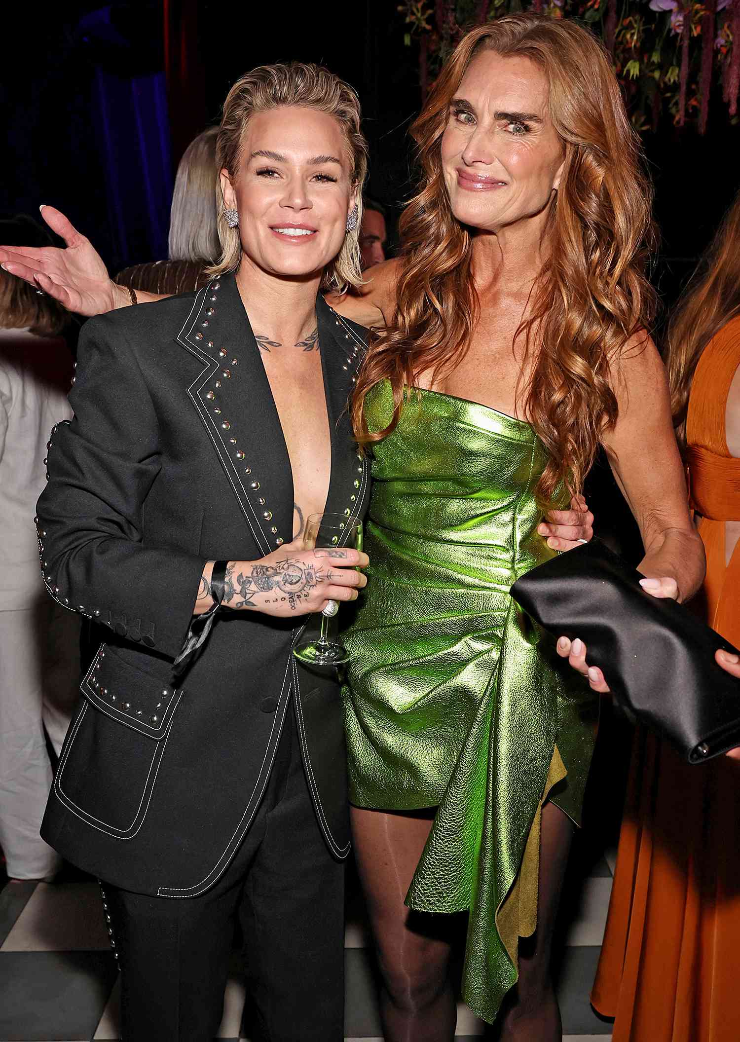 Ashlyn Harris and Brooke Shields attend Glamour Women of the Year at Times Square EDITION Hotel 