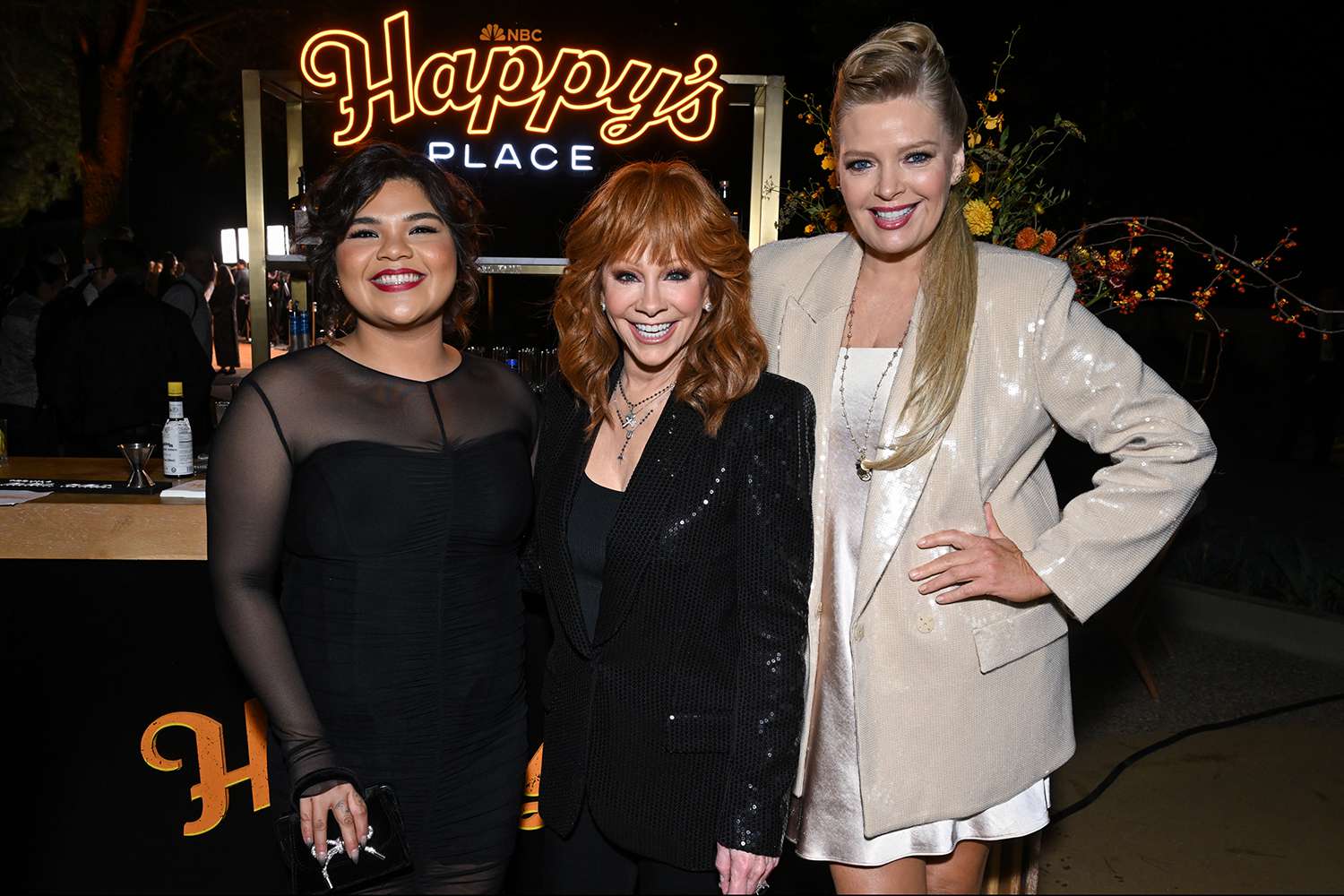 Belissa Escobedo, Reba McEntire, Melissa Peterman at NBC Celebrates Fall Comedy held at NBCUniversal