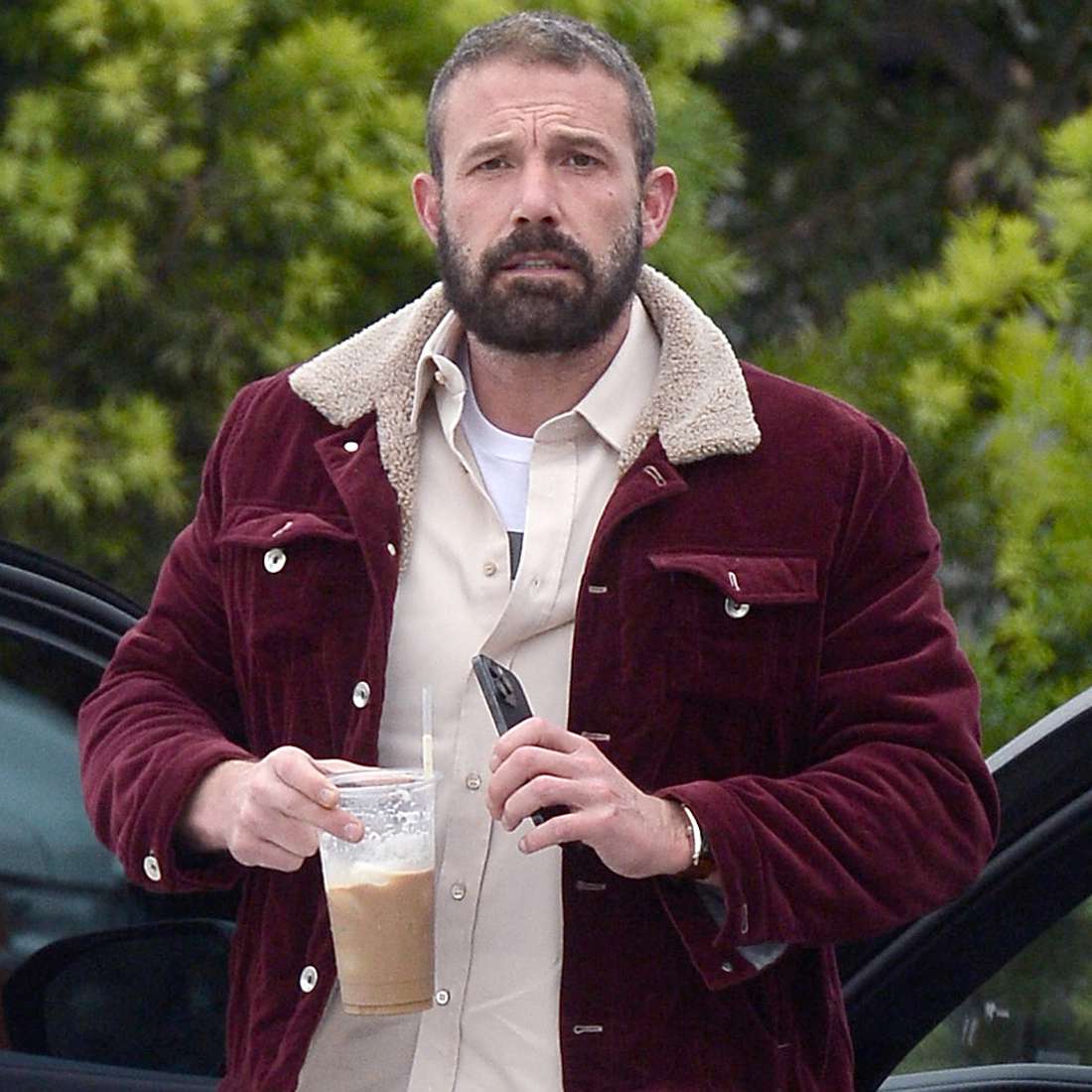 Ben Affleck is spotted on set of a new film in Los Angeles