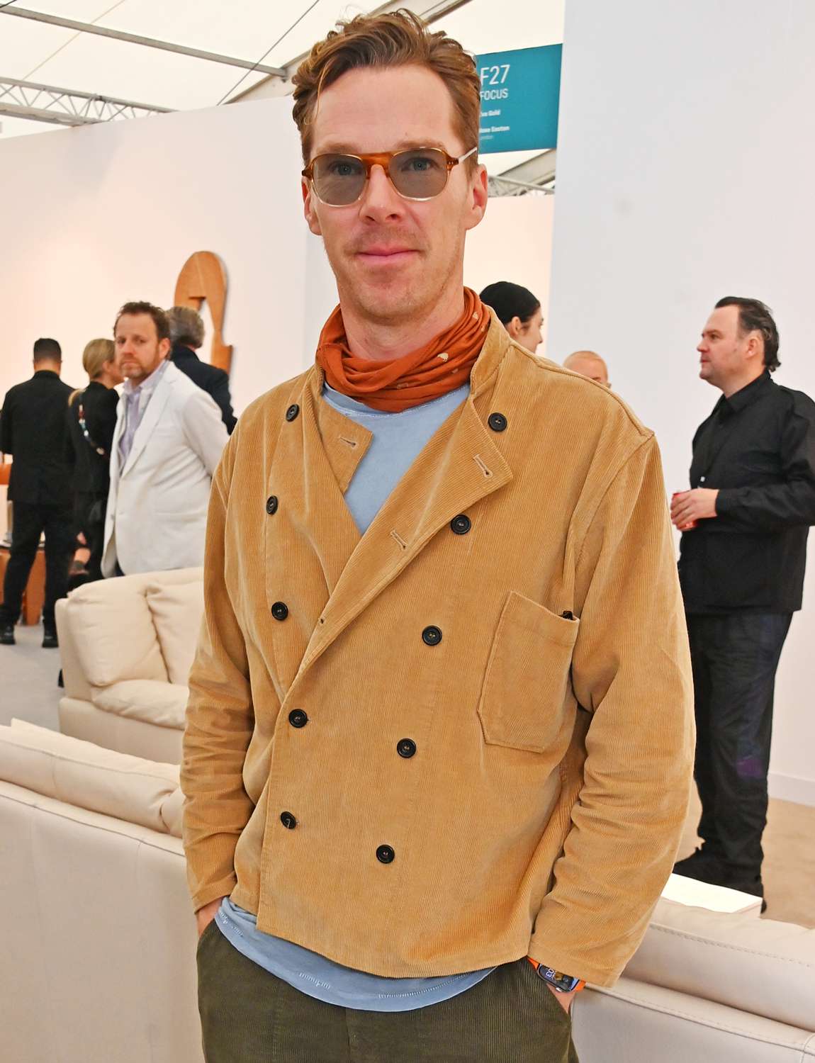 Benedict Cumberbatch attends the Frieze Art Fair 2024 VIP preview in Regents Park on October 9, 2024 in 