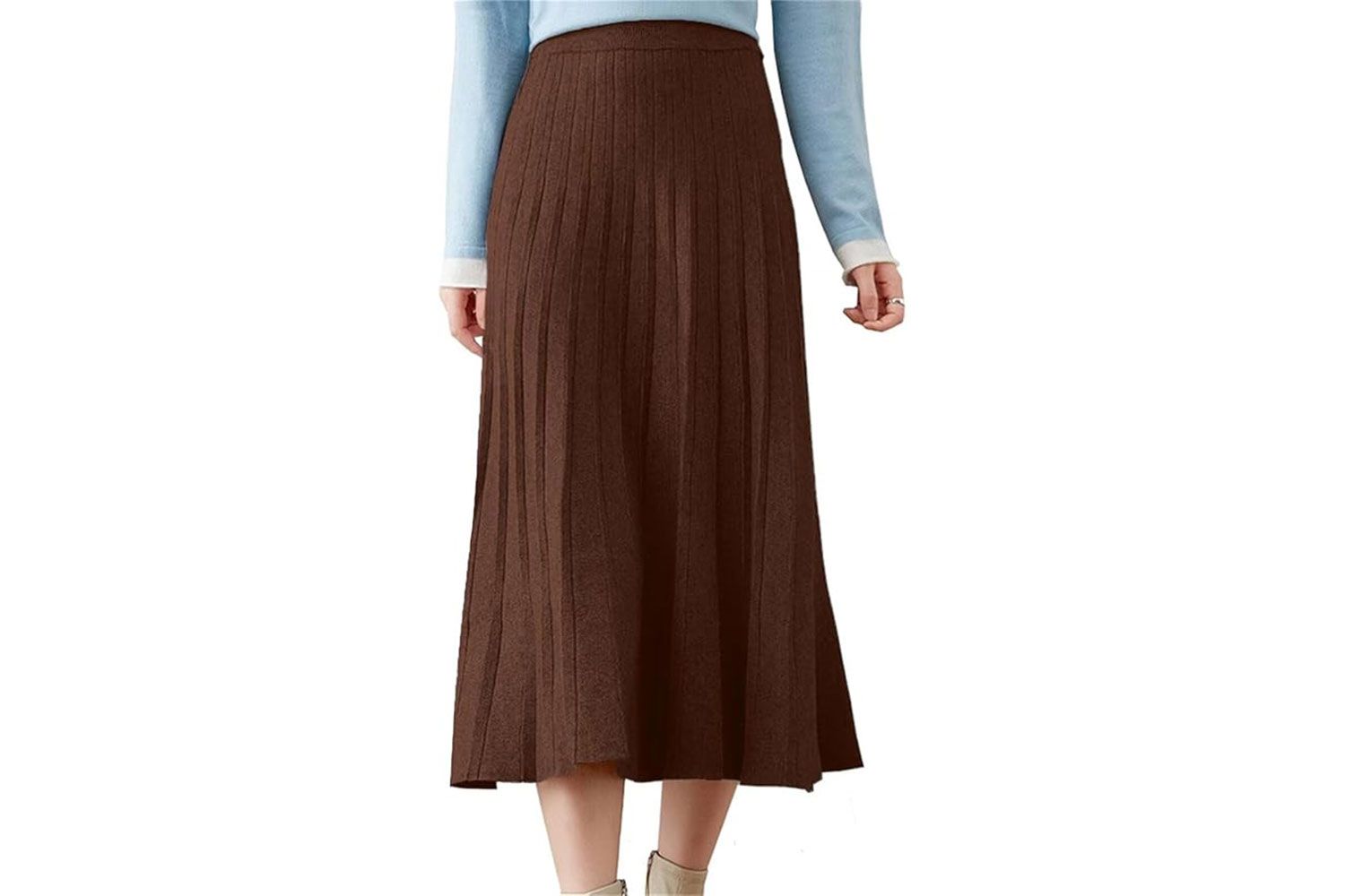 knit pleated skirt