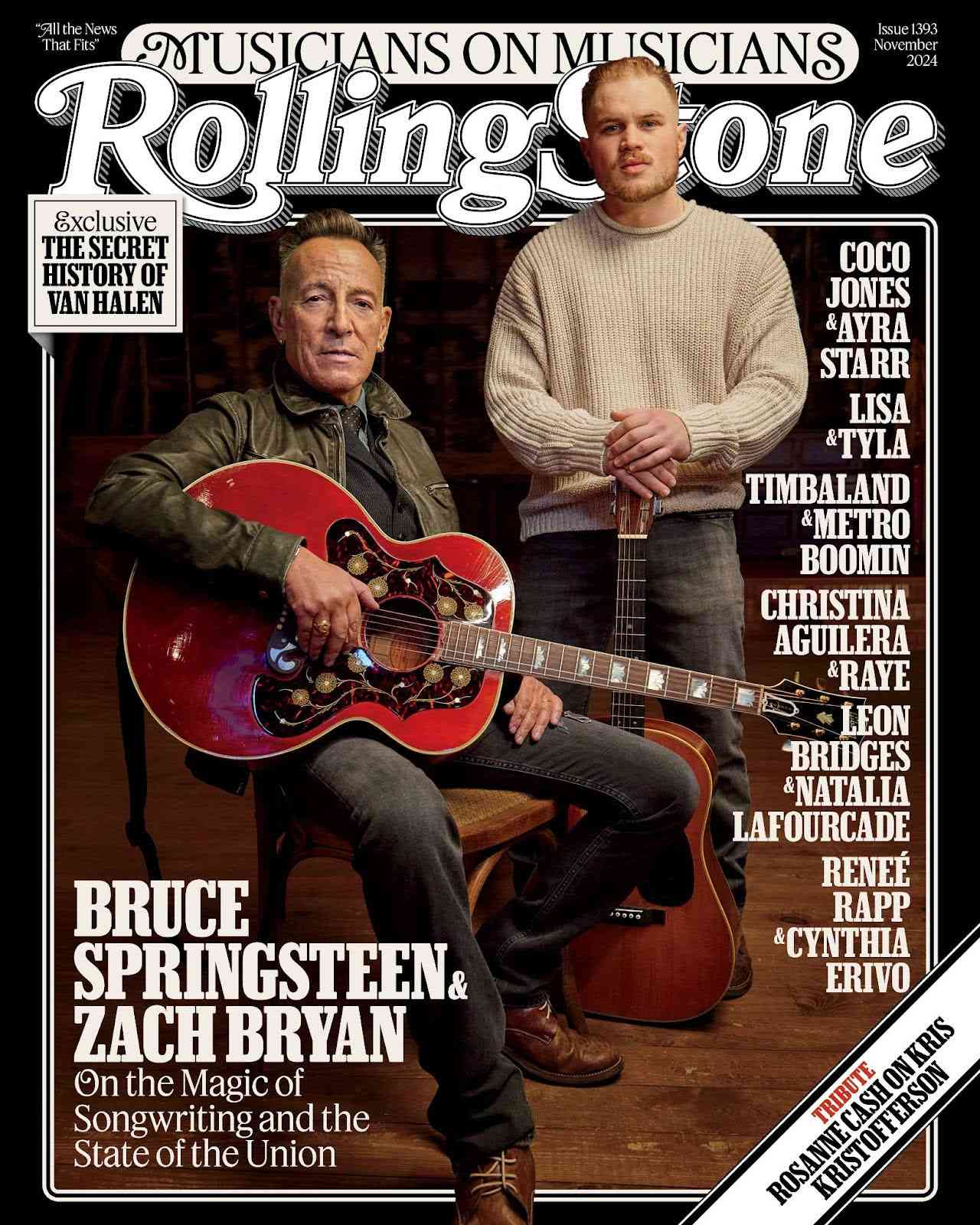 BRUCE SPRINGSTEEN AND ZACH BRYAN ROLLING STONE