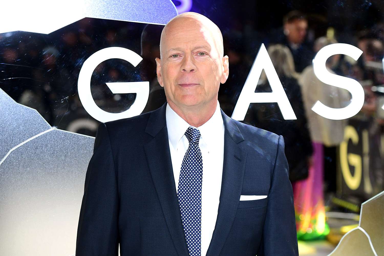 Bruce Willis attending the Glass European Premiere held at the Curzon Mayfair, London