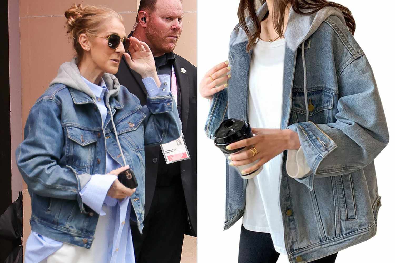 Celine Dion denim jacket