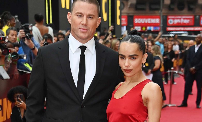 Channing Tatum and Zoe Kravitz attend the European Premiere of