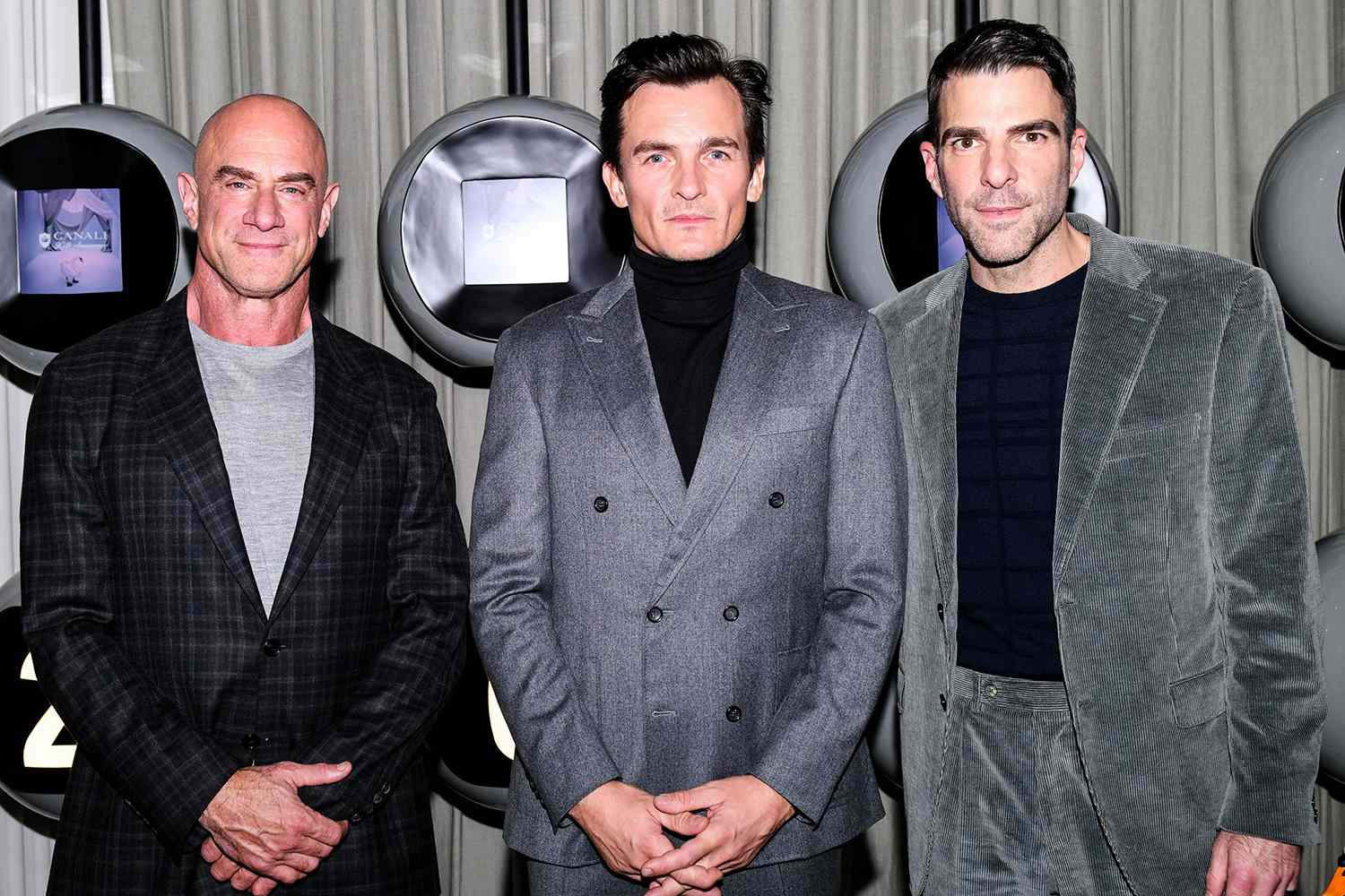 Christopher Meloni, Rupert Friend, Zachary Quinto new york 10 15 24