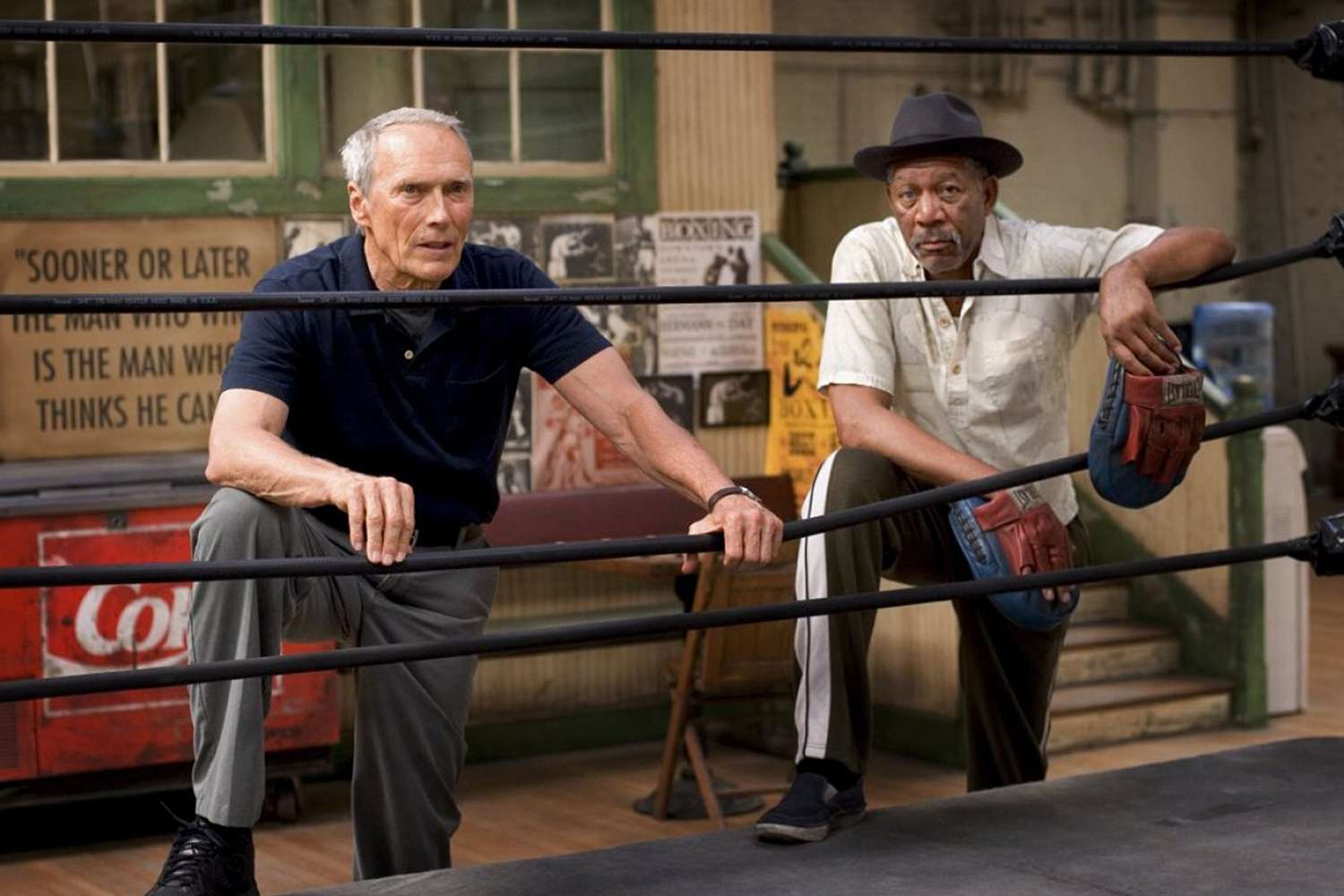 Clint Eastwood (left) and Morgan Freeman in 2004's 'Million Dollar Baby'