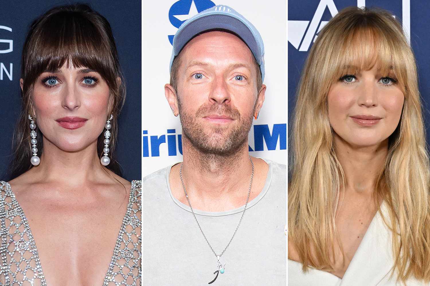 Dakota Johnson, Chris Martin, Jennifer Lawrence