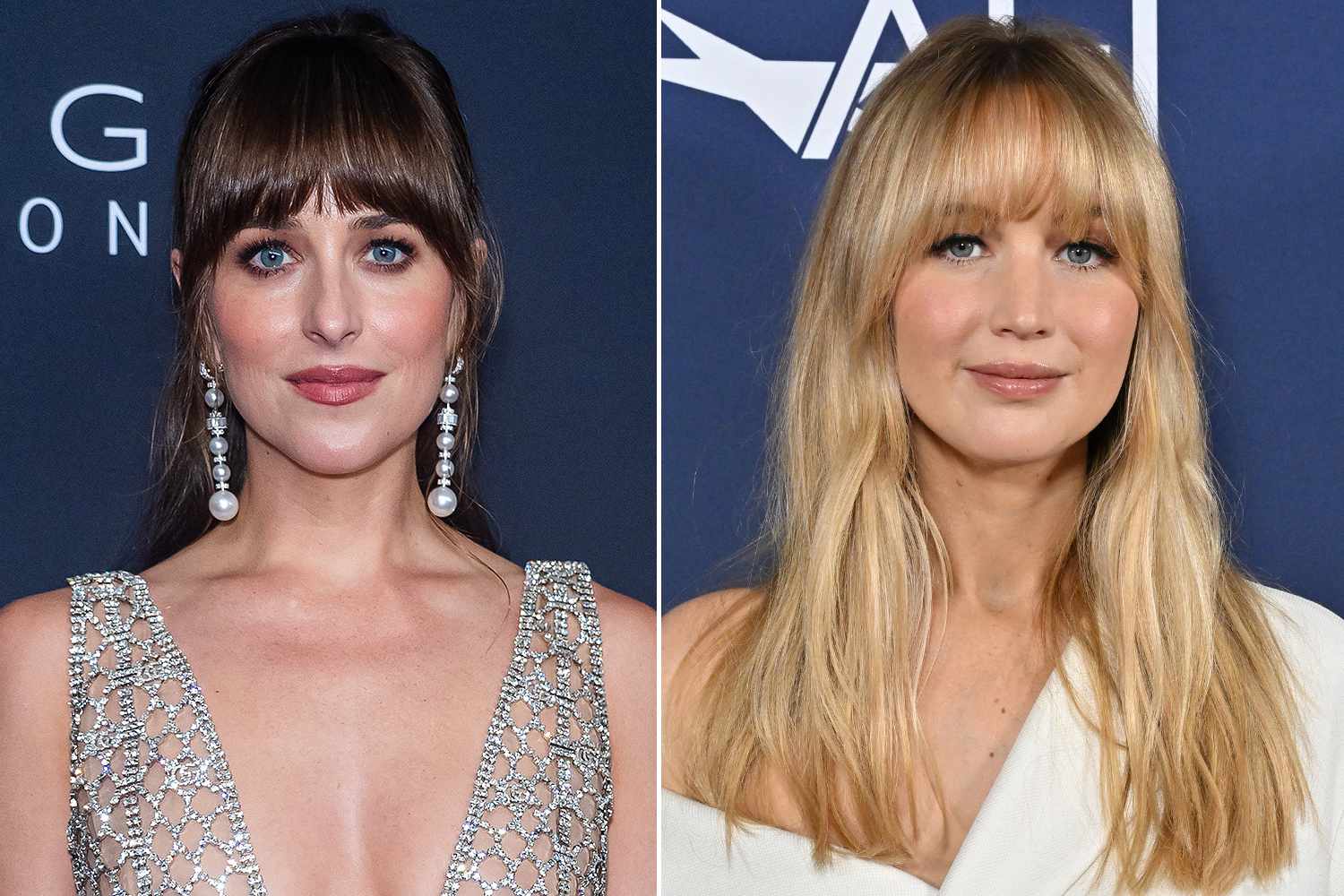 Jennifer Lawrence unites with Dakota Johnson for a quick refreshment