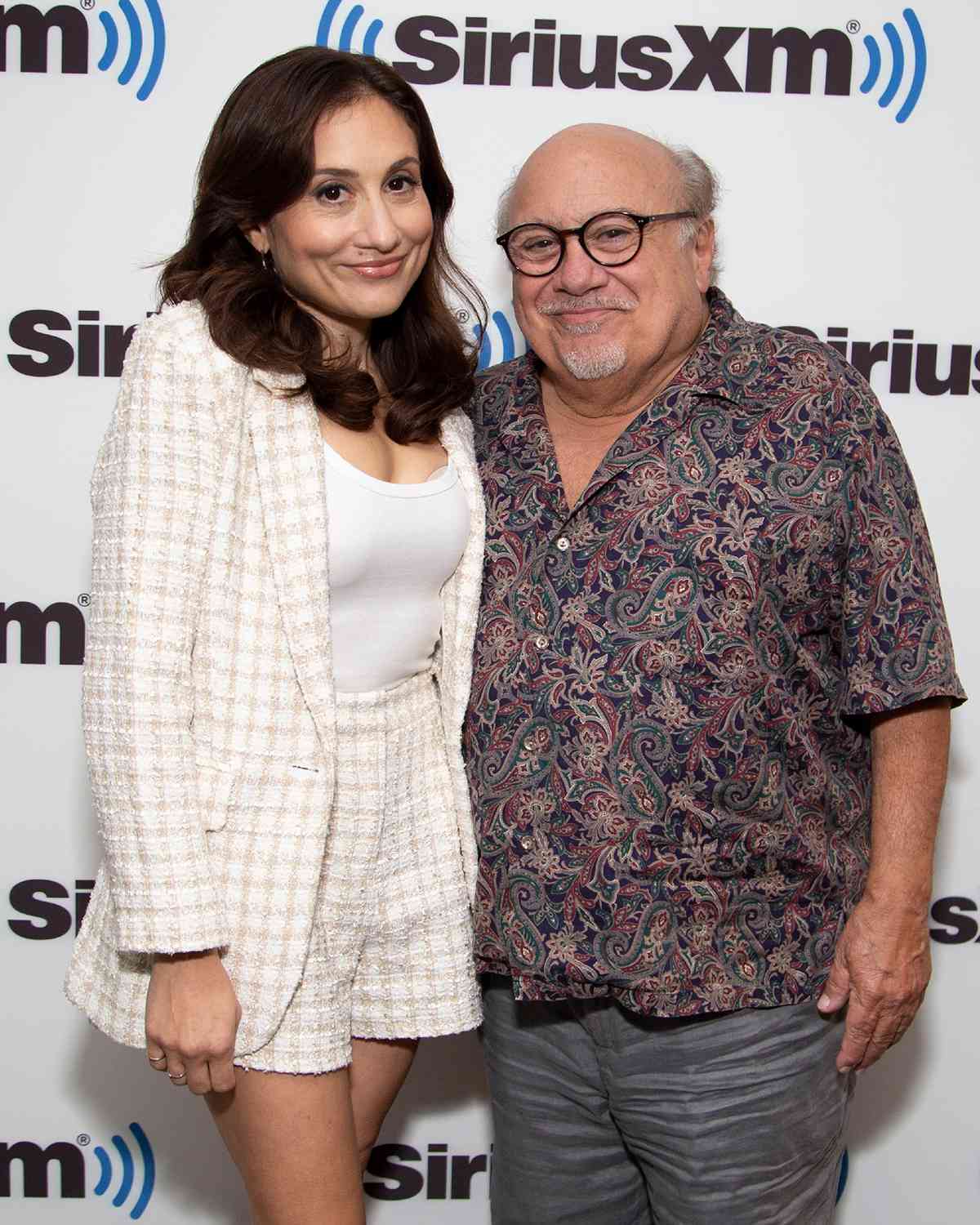 Lucy and Danny DeVito visit SiriusXM Studio