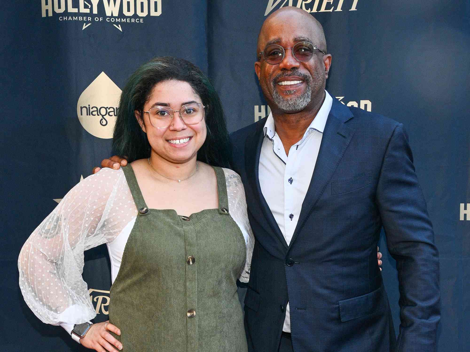 Carolyn Rucker and Darius Rucker at the star ceremony where Darius Rucker is honored with a star on the Hollywood Walk of Fame on December 4, 2023.