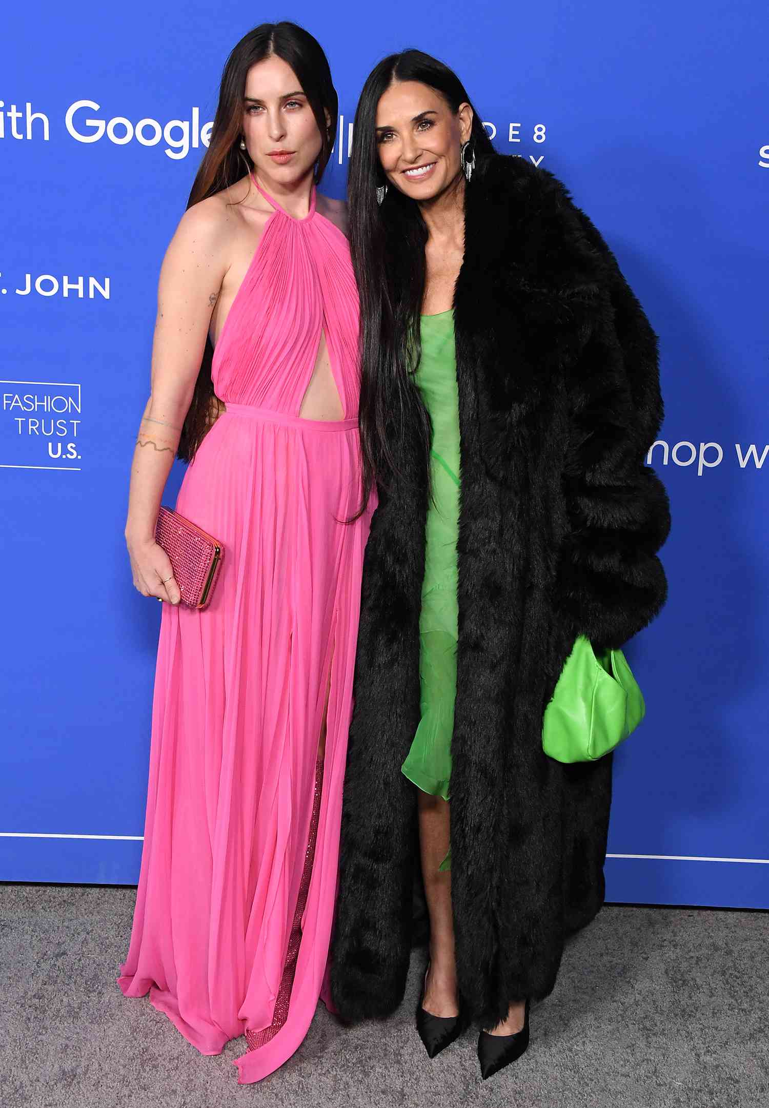 Demi Moore, Scout LaRue Willis arrives at the Fashion Trust US Awards 