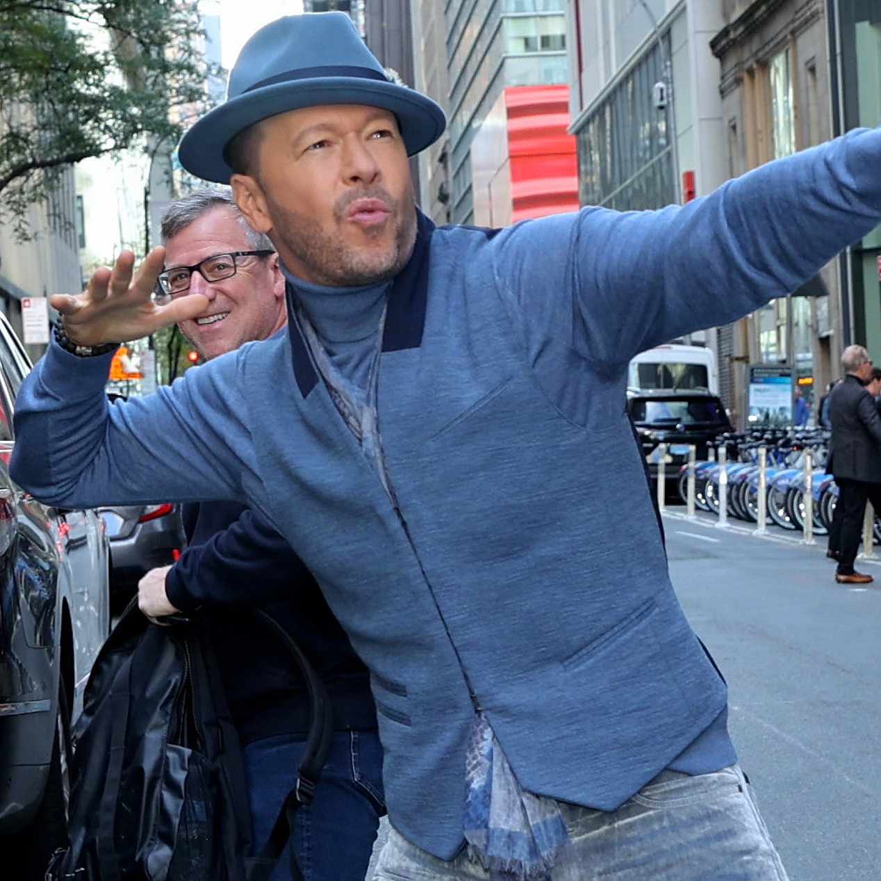 Donnie Wahlberg is seen on October 16, 2024 in New York City