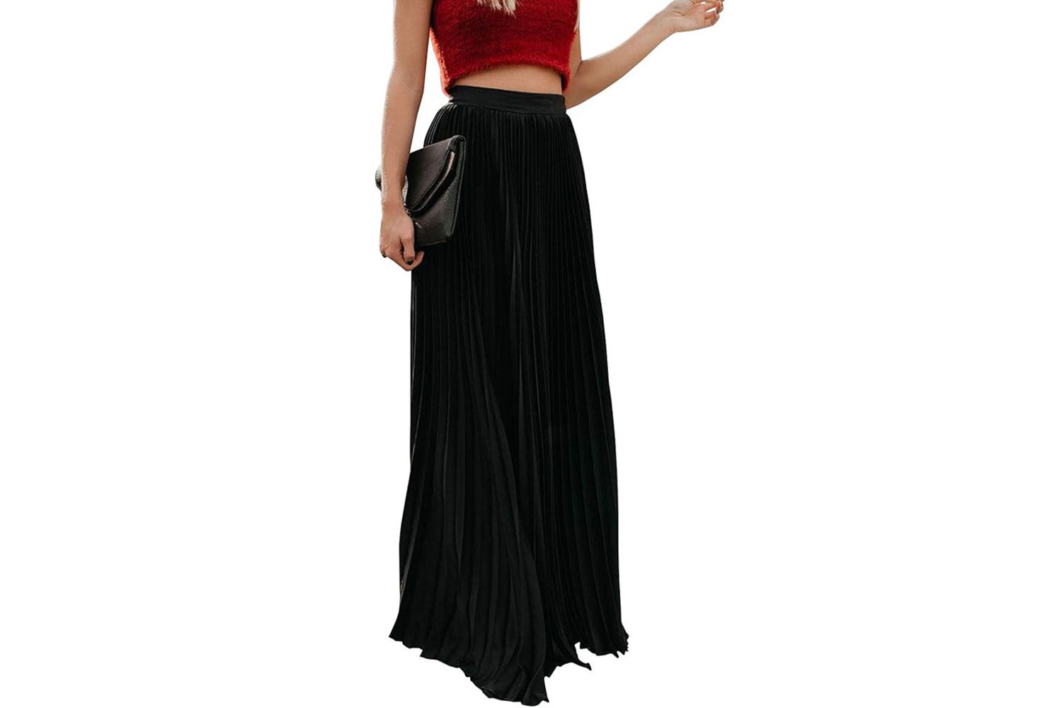 flowy pleated skirt