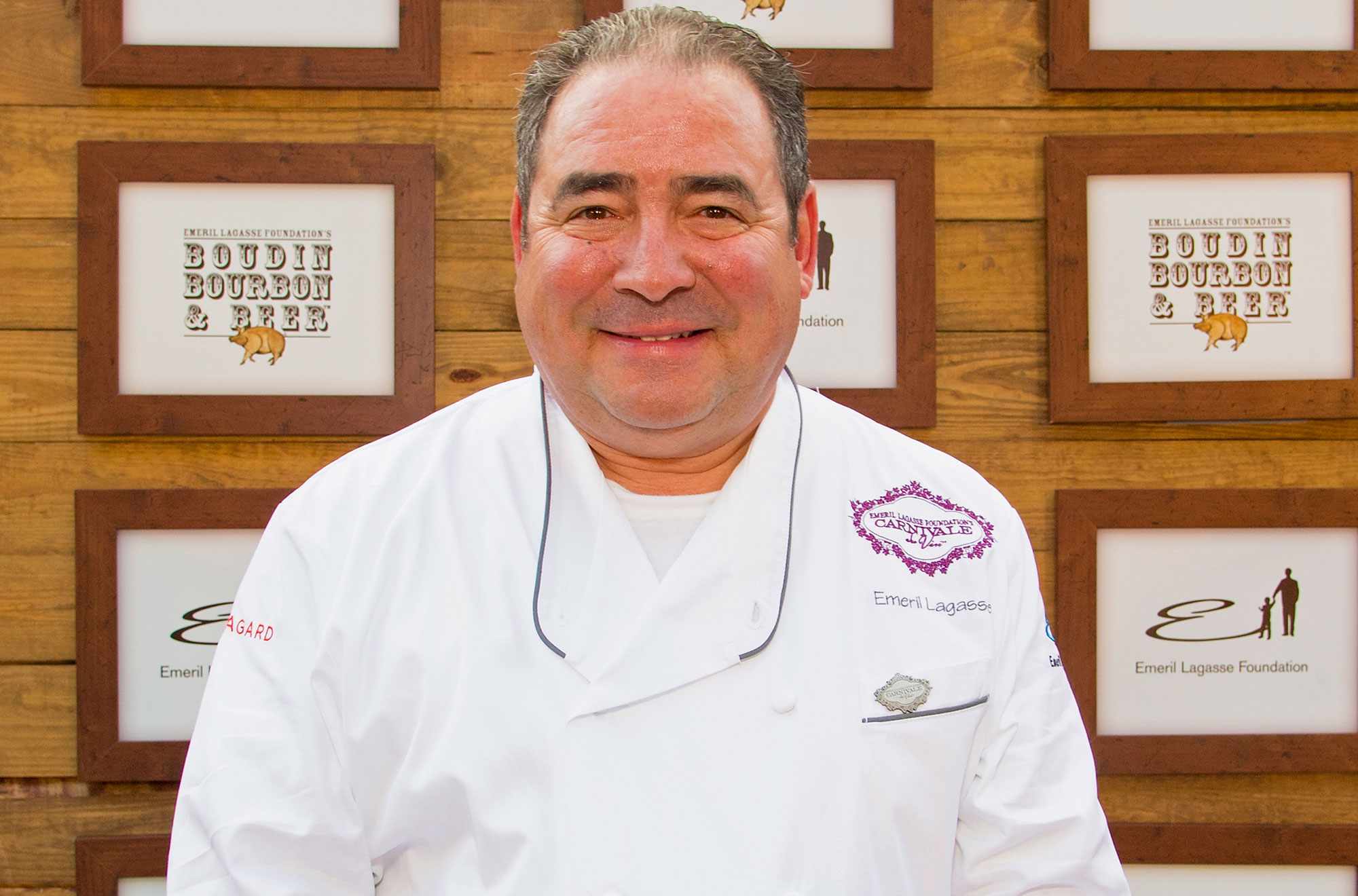 Chef Emeril Lagasse attends 2017 Boudin Bourbon and Beer at Champions Square on November 3, 2017 in New Orleans, Louisiana.