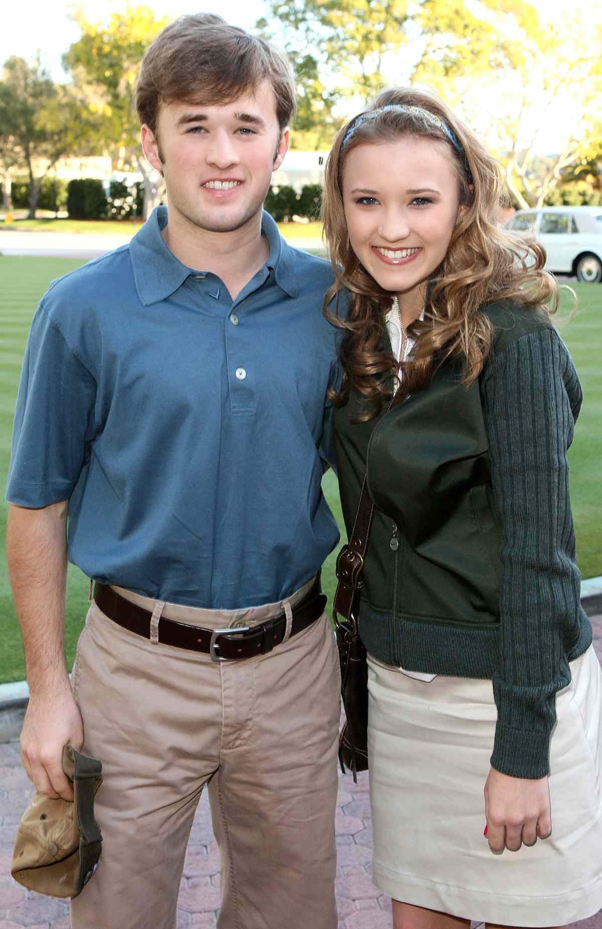 Actors Haley Joel Osment and Emily Osment arrives at the 10th Annual Michael Douglas & Friends Celebrity Golf Tournament held at the Riviera Country Club on February 10, 2008 in Pacific Palisades, California. 