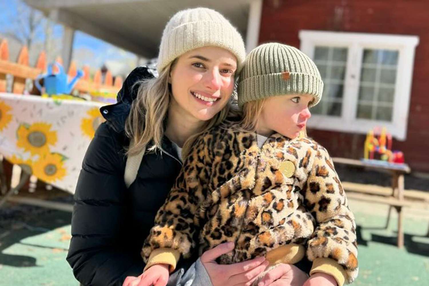 Emma Roberts instagram with son Rhodes instagram 04 01 24