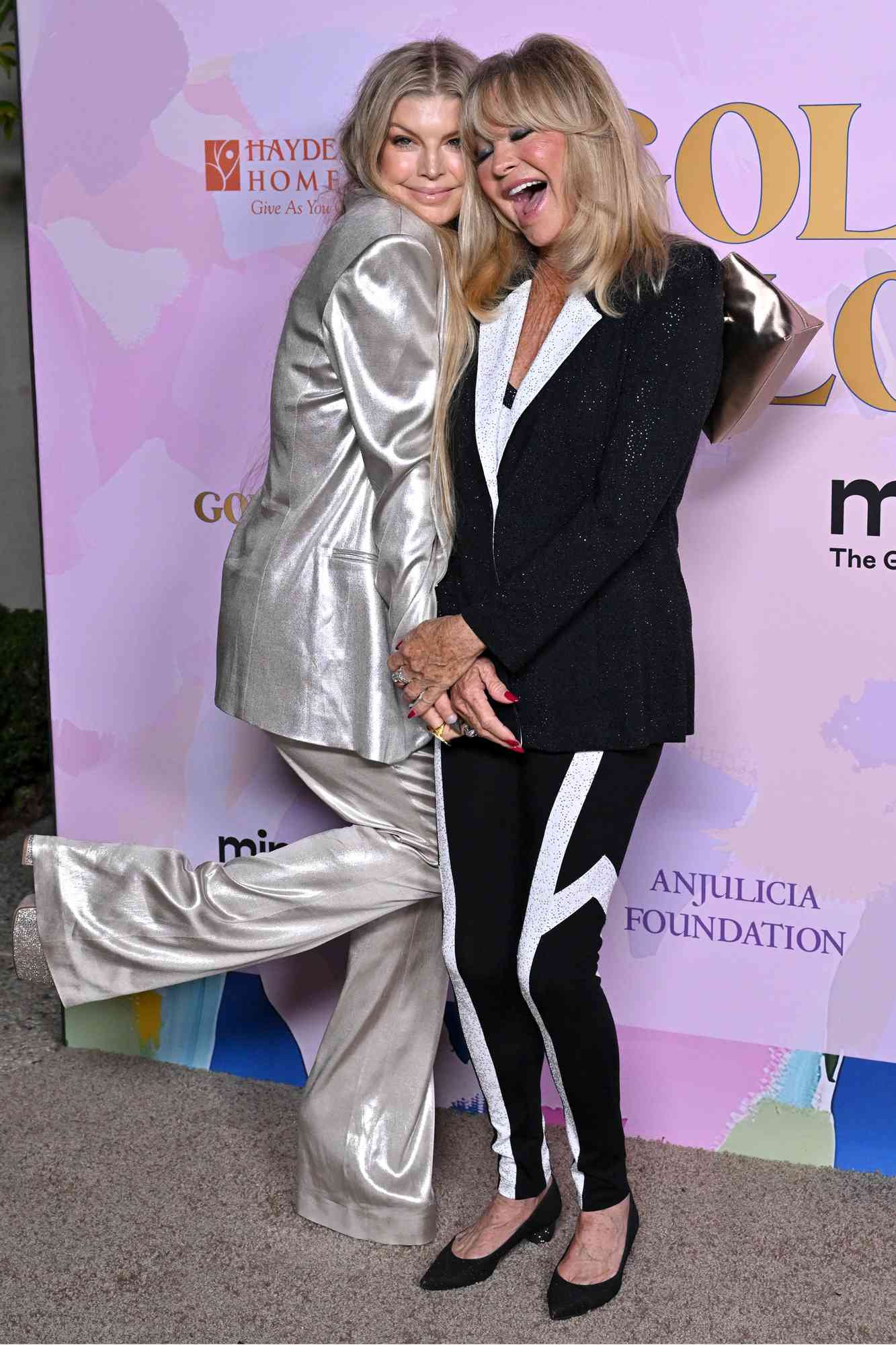 Fergie and Goldie Hawn attend the 20th anniversary celebration of the Goldie Hawn Foundation and MindUP Gala