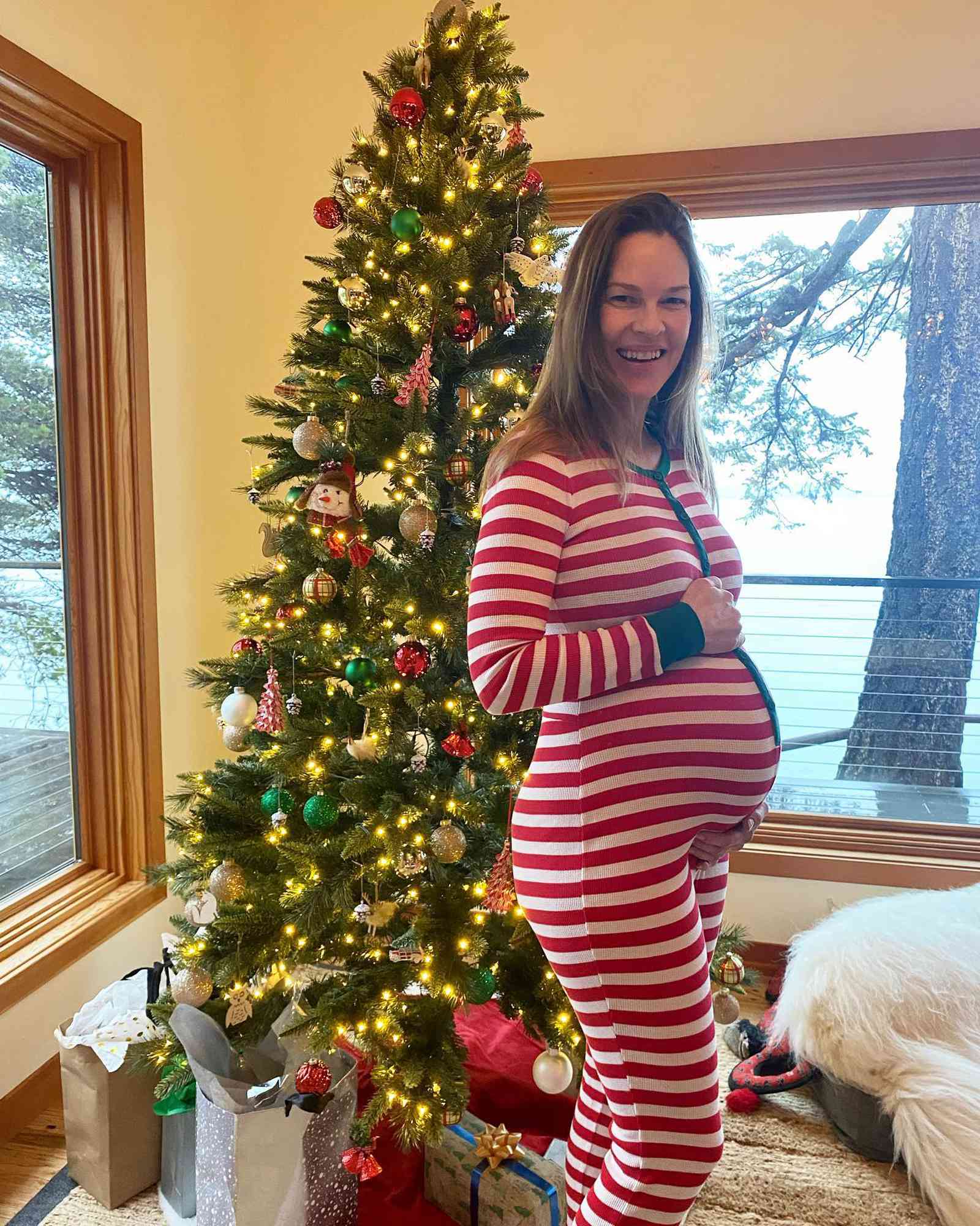 Hilary Swank on Christmas. 