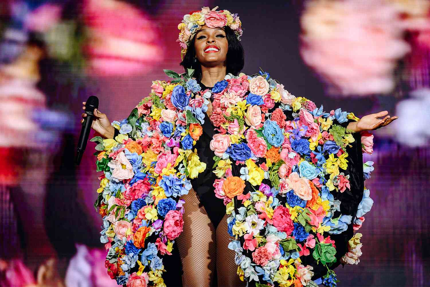 Janelle MonÃ¡e at the All Things Go Music Festival held at Forest Hills Stadium on September 29, 2024 in New York