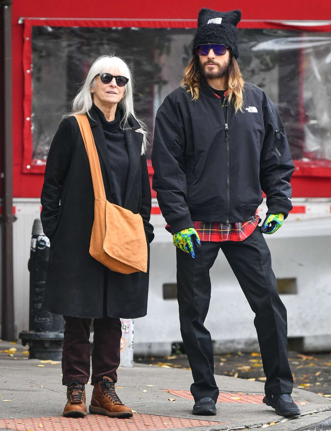 Jared Leto is spotted stepping out with his mom in New York City