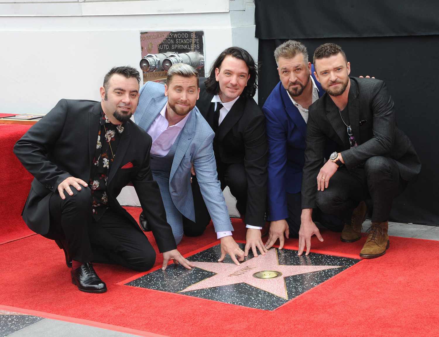 NSYNC Honored With Star On The Hollywood Walk Of Fame held on April 30, 2018 in Hollywood, California. 