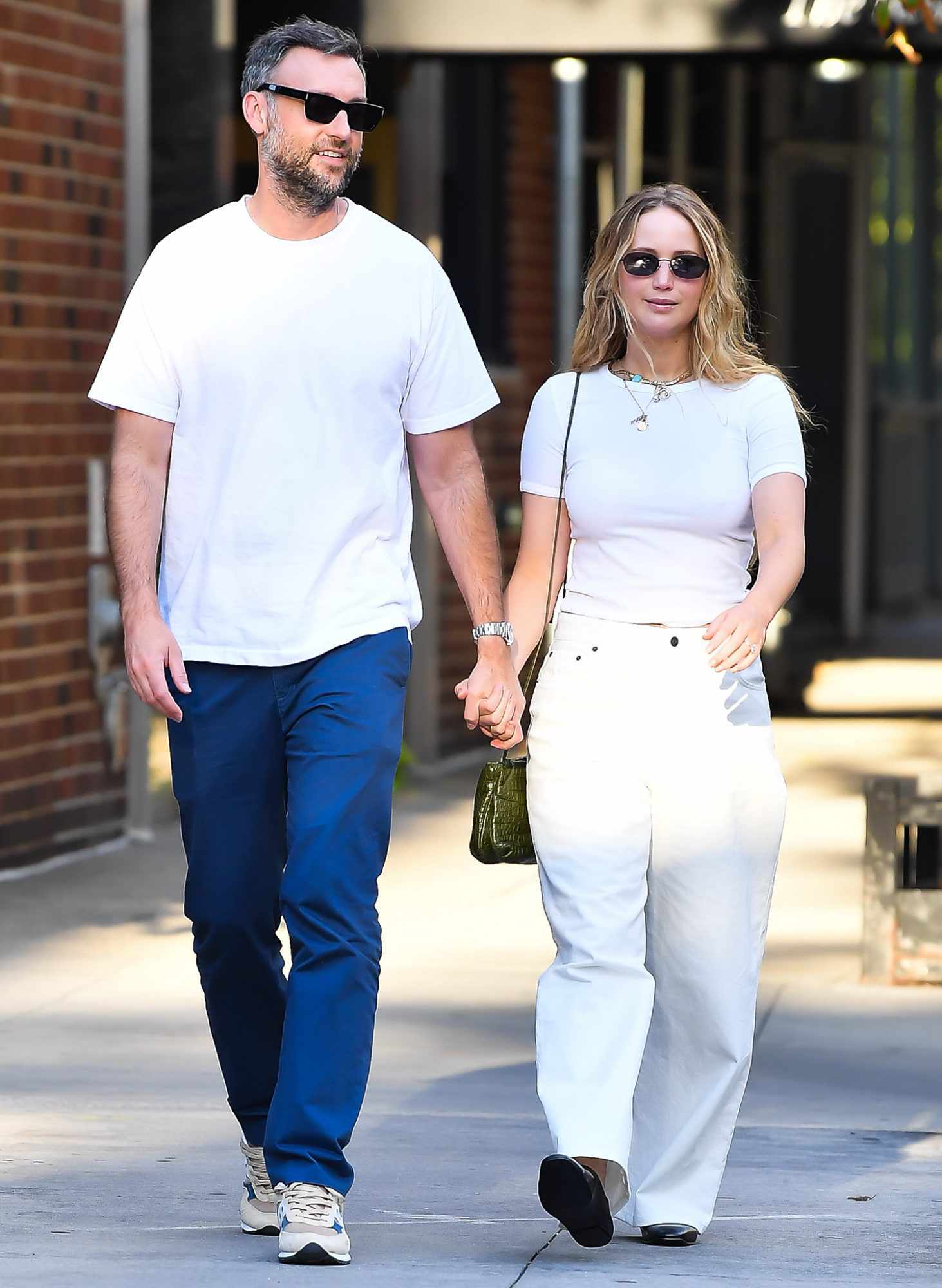 Jennifer Lawrence and Cooke Maroney head to dinner in New York City