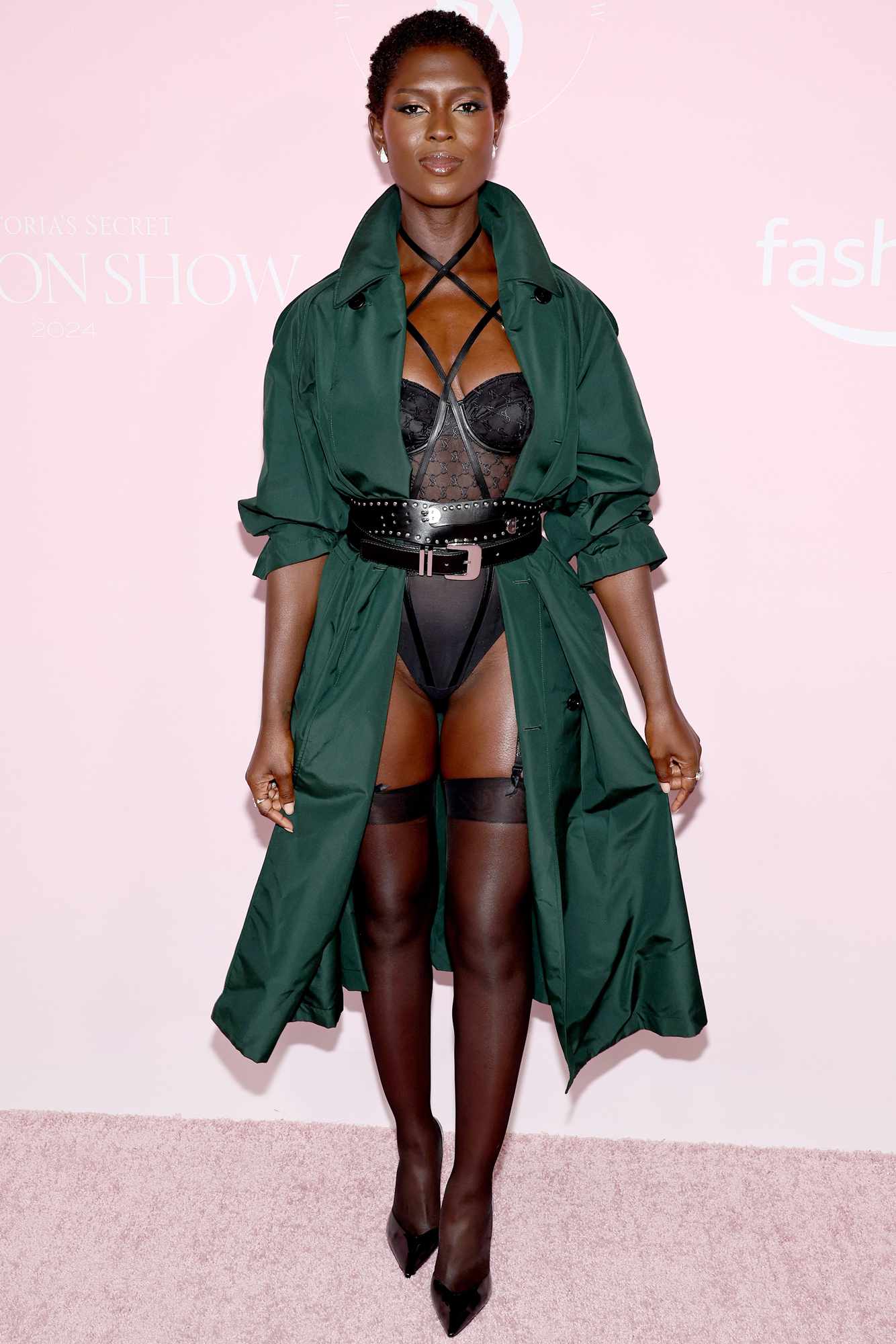 Jodie Turner-Smith attends the Victoria's Secret Fashion Show 2024 on October 15, 2024 in New York City. 