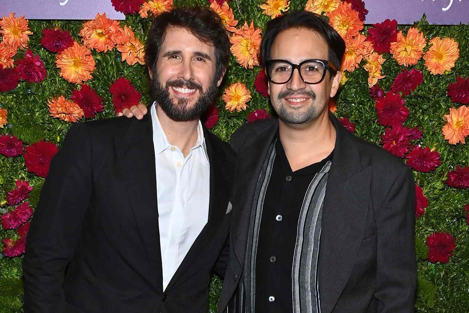 Josh Groban and Lin-Manuel Miranda new york 10 29 24