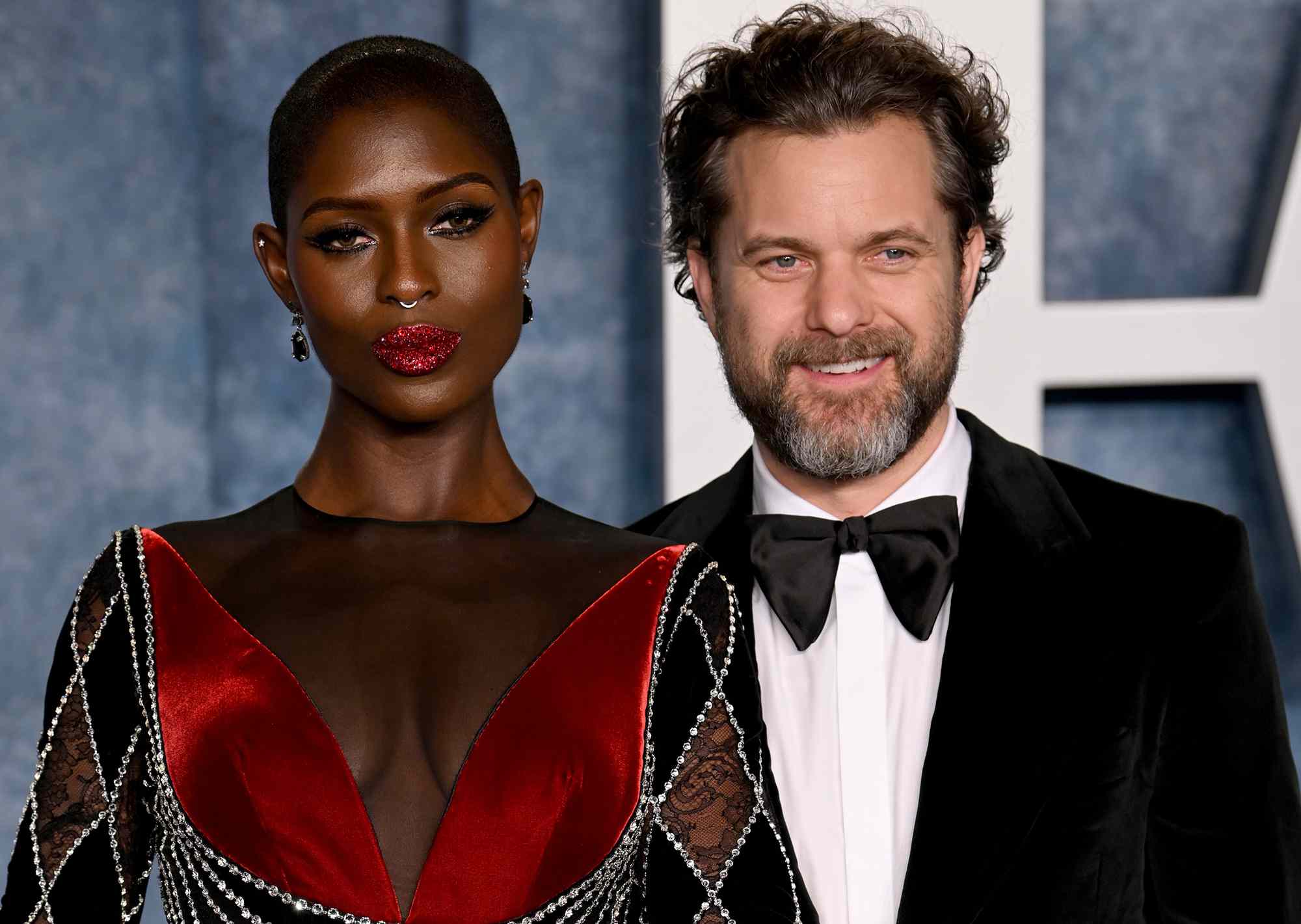 Jodie Turner-Smith and Joshua Jackson attending the Vanity Fair Oscar Party on March 12, 2023. 