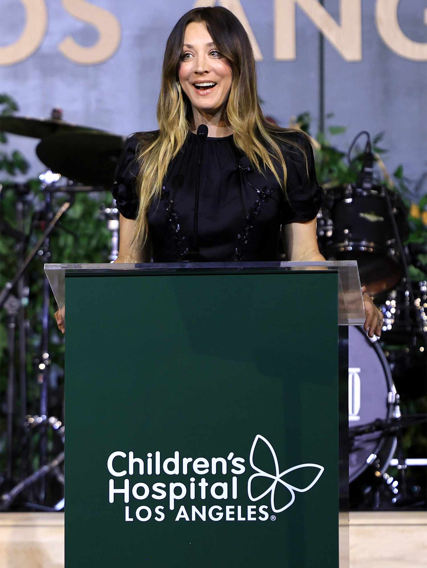  Kaley Cuoco speaks onstage during the Children's Hospital Los Angeles Gala 2024 