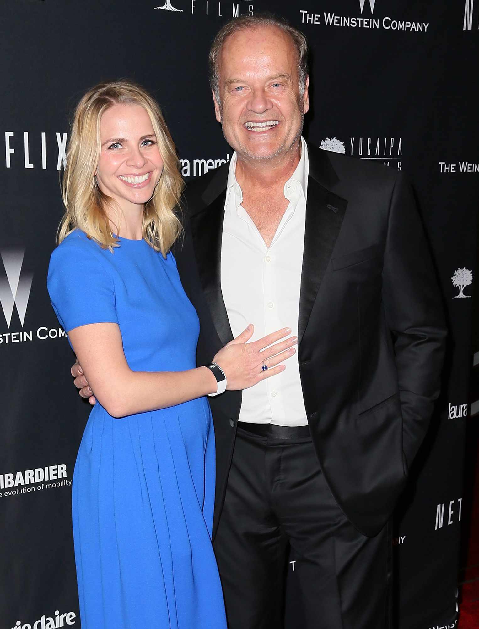 Kelsey Grammer (R) and wife Kayte Walsh attend The Weinstein Company's 2014 Golden Globe Awards After Party at The Beverly Hilton hotel on January 12, 2014 in Beverly Hills, California