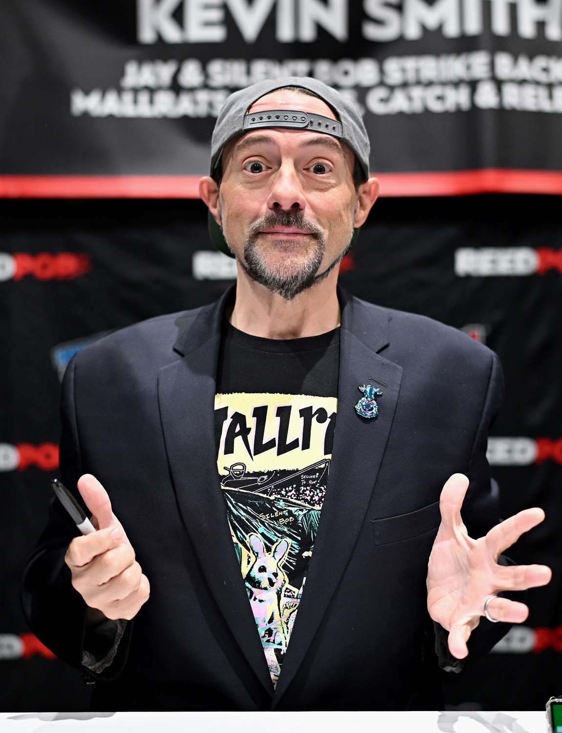 Kevin Smith signs autographs during New York Comic Con 2024 at The Jacob K. Javits Convention Center 