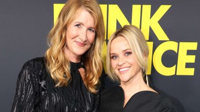 Laura Dern (L) and Reese Witherspoon at Amazon MGM Studios Premiere of