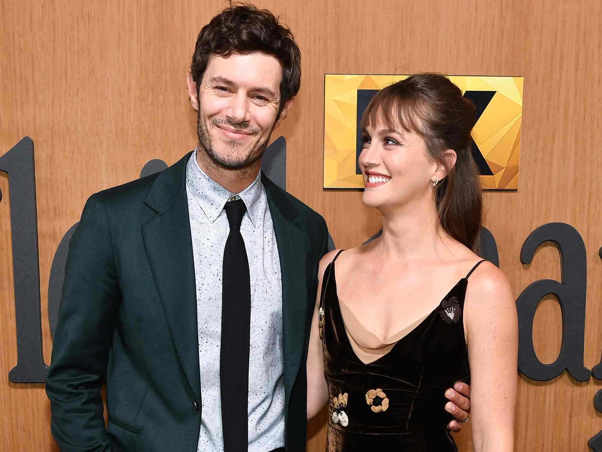 Adam Brody and Leighton Meester attend FX's "Fleishman is in Trouble" New York premiere on November 07, 2022. 