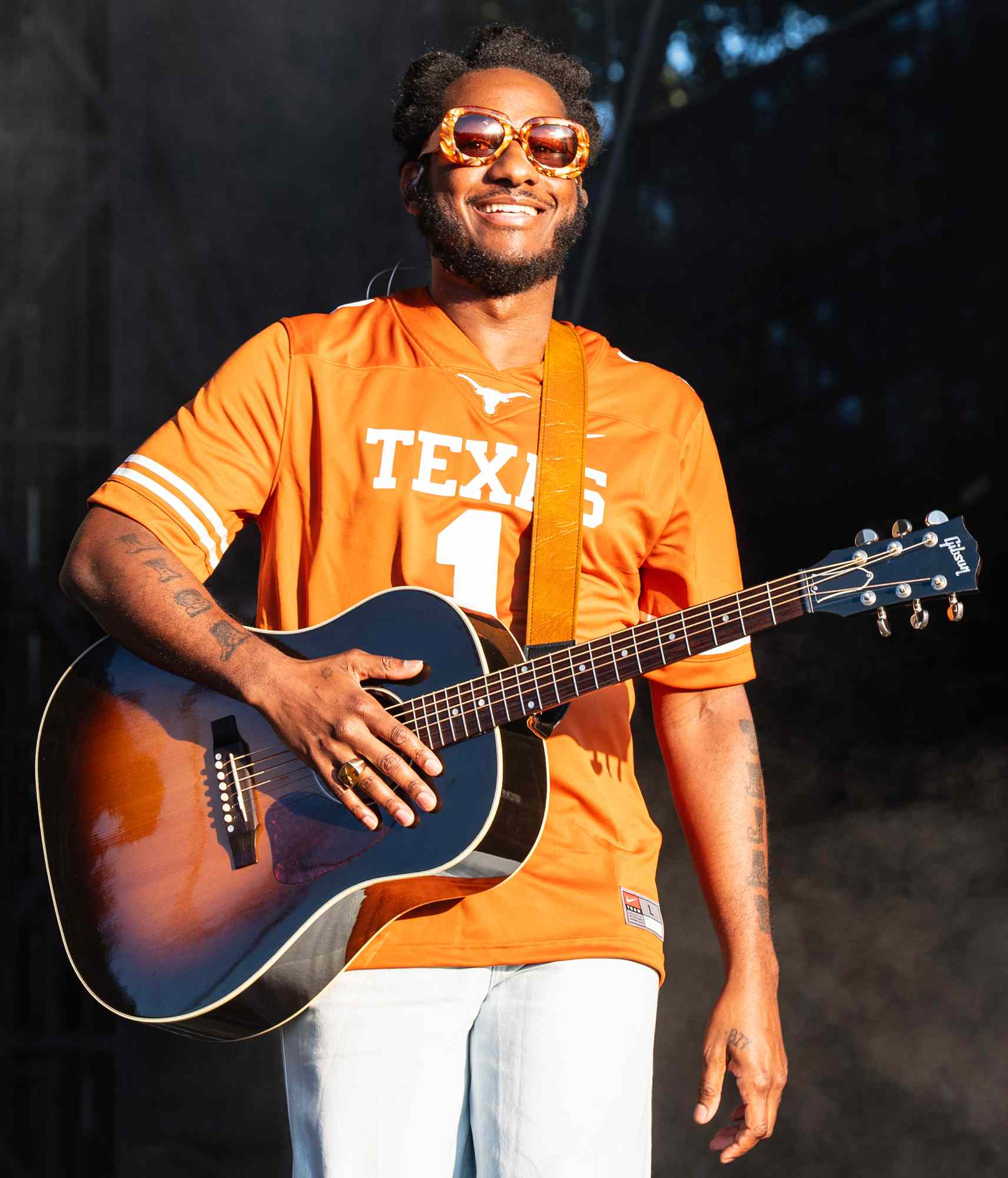 Leon Bridges performs during 2024 Austin City Limits Music Festival at Zilker Park on October 04, 2024 in Austin, Texas.