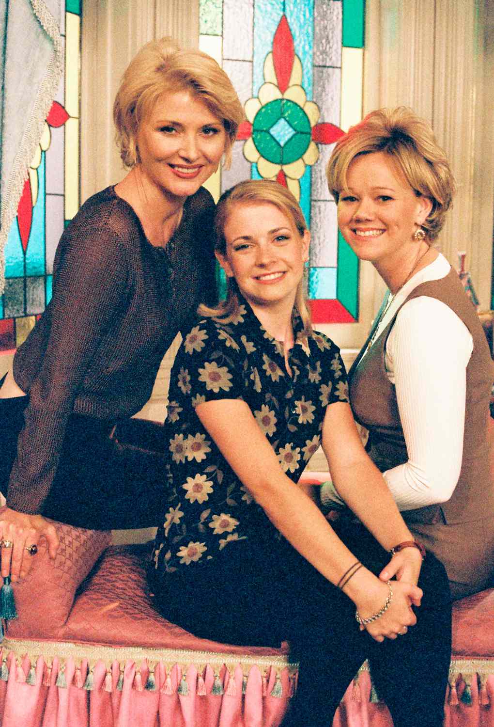 SABRINA, THE TEENAGE WITCH - "Terrible Things" - Season One - 10/18/96, Sabrina (Melissa Joan Hart, center) ignored the warnings of her Aunts Zelda (Beth Broderick, left) and Hilda (Caroline Rhea) about meddling with the fate of others.