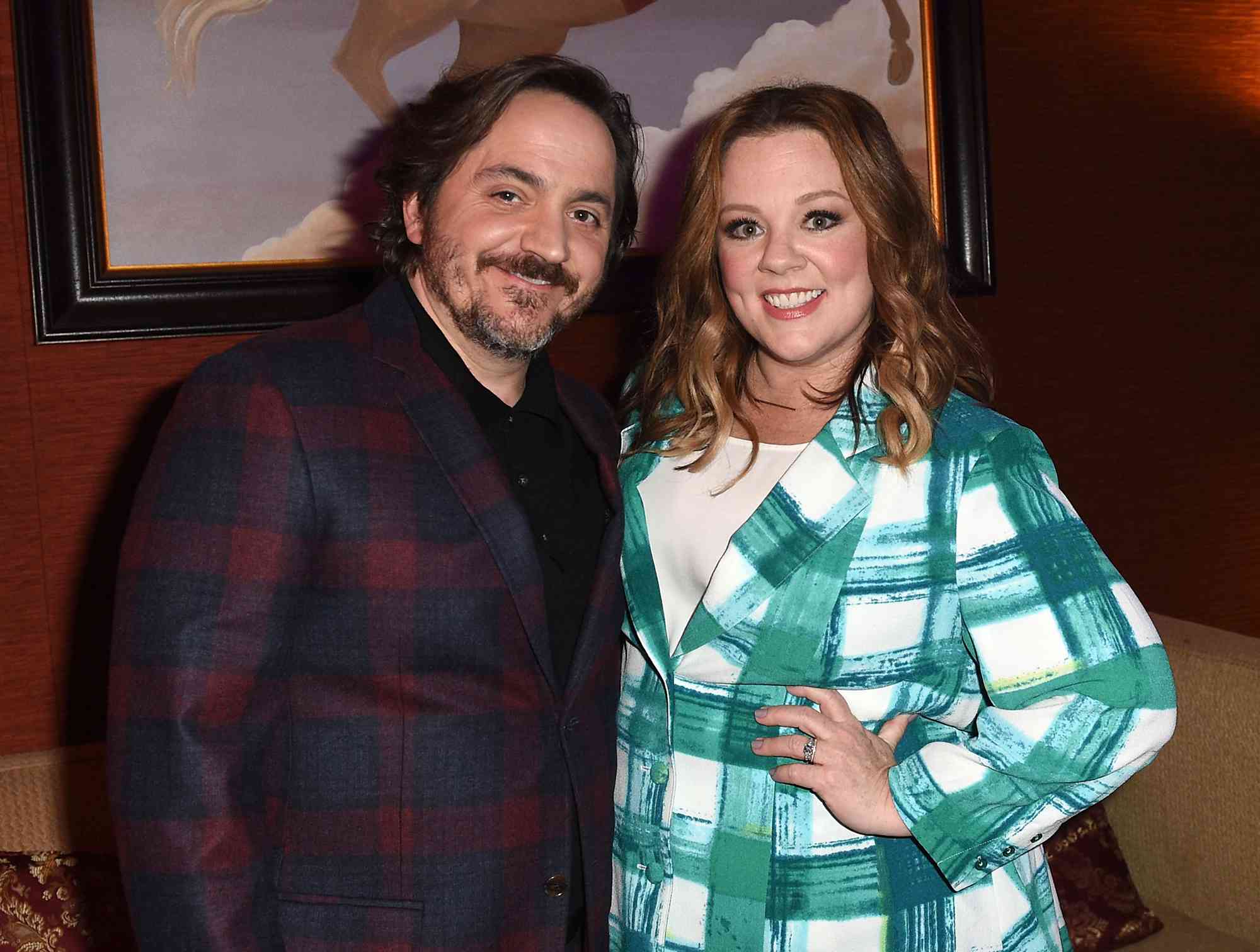 Ben Falcone (L) and Melissa McCarthy attend the Viacom Winter TCA Panels and Party on January 13, 2017 in Pasadena, California