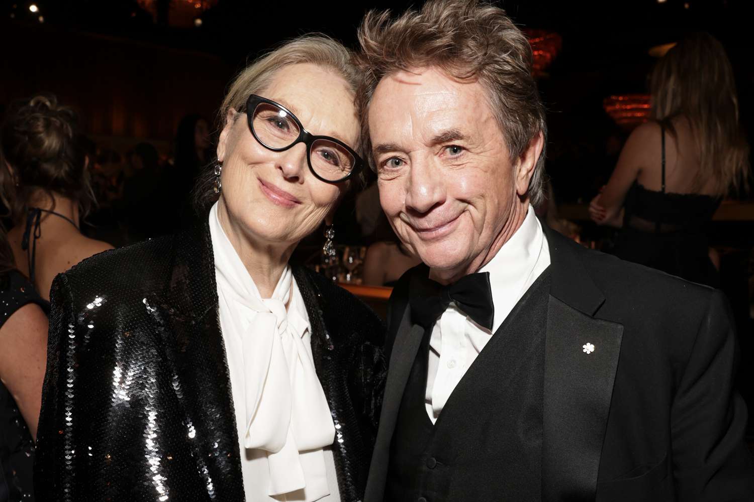  Meryl Streep and Martin Short at the 81st Annual Golden Globe Awards, airing live from the Beverly Hilton in Beverly Hills, California on Sunday, January 7, 2024