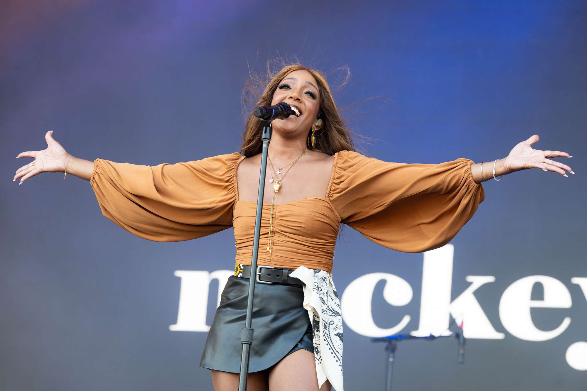  Mickey Guyton performs at Austin City Limits at Zilker Park on October 11, 2024 in Austin, Texas