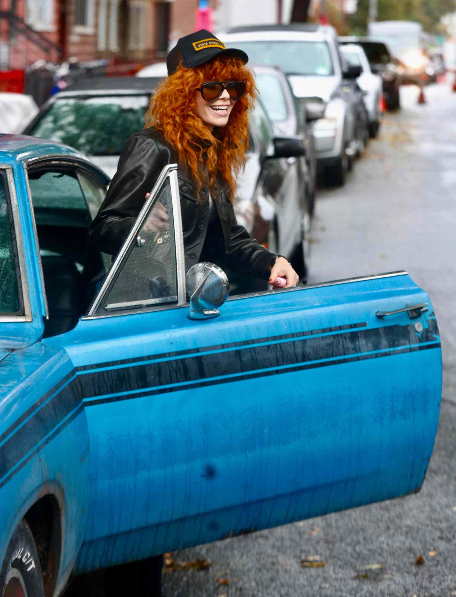 Natasha Lyonne filming Poker Face in New York. 26 Sep 2024